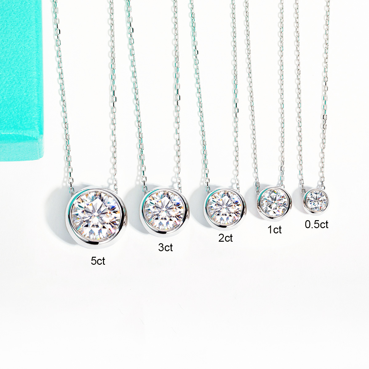 AnuJewel D Color Moissanite Be - مراجعة Ansi Chain وسعره